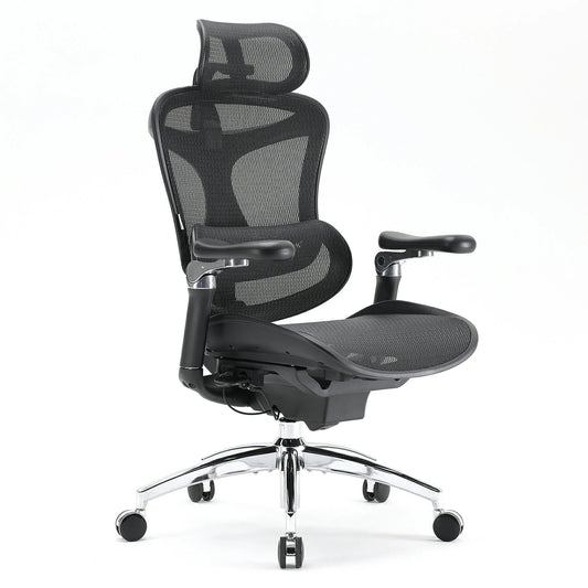 Scaun Ergonomic SIHOO Doro C300 Pro – Dynamic Lumbar Support, Seat Depth Adjustment, 6D Brațe Reglabile – Mesh Respirațional – Suport Postural Premium , Negru