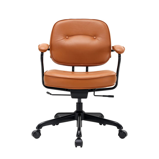 Scaun de Lux SIHOO L3 Mid Century – Faux Leather, Backrest Reglabil 3 Nivel, Seat Depth Adjustment, Recline 125° , Maro