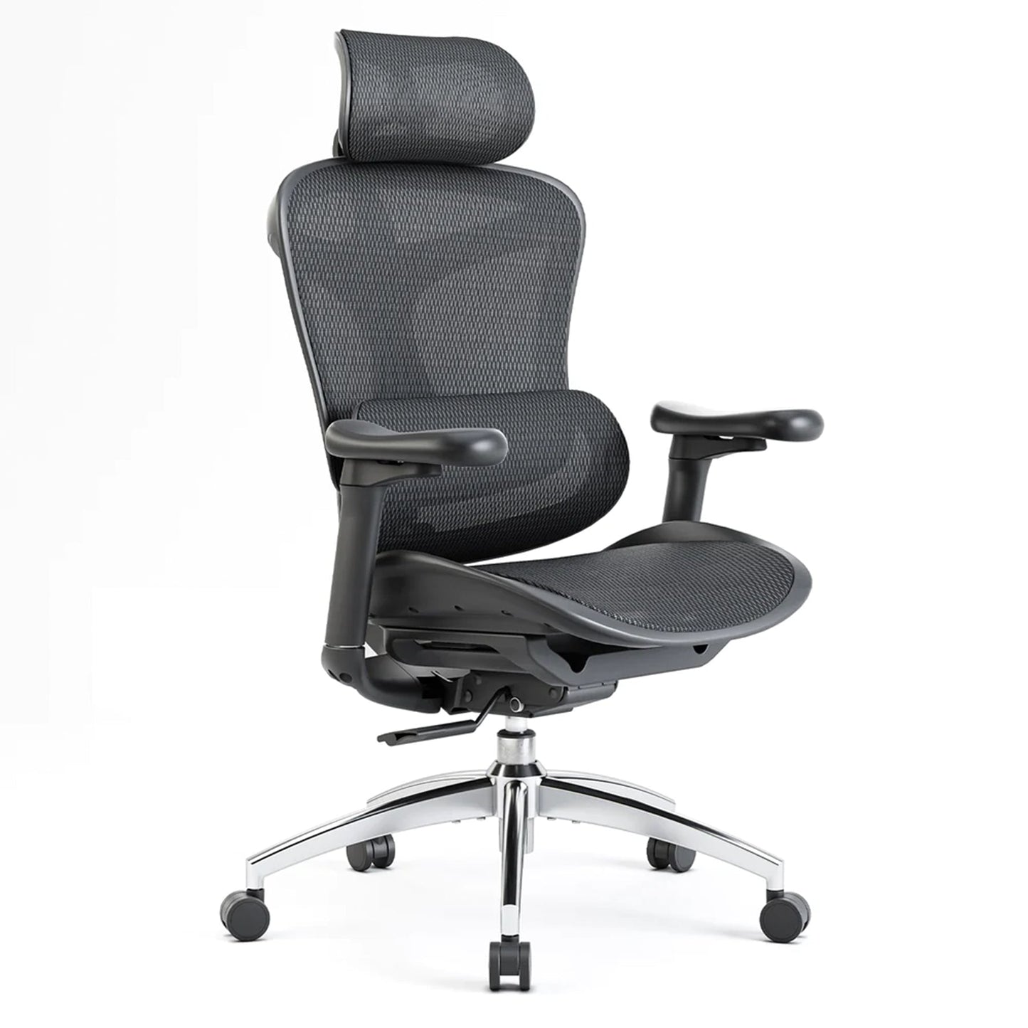 Scaun Ergonomic SIHOO Doro C300 - Self-Adaptive Lumbar Support – Waterfall Seat – 4D Brațe Reglabile – Recline Fluid pentru Productivitate , Negru