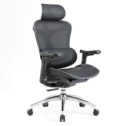 Scaun Ergonomic SIHOO Doro C300 - Self-Adaptive Lumbar Support – Waterfall Seat – 4D Brațe Reglabile – Recline Fluid pentru Productivitate , Negru