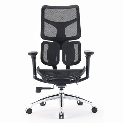 Scaun Ergonomic SIHOO Doro S100 –  Dual Dynamic Lumbar Support – Mesh Respirațional – Backrest Reglabil – 4D Armrests – Recline 135° , Negru