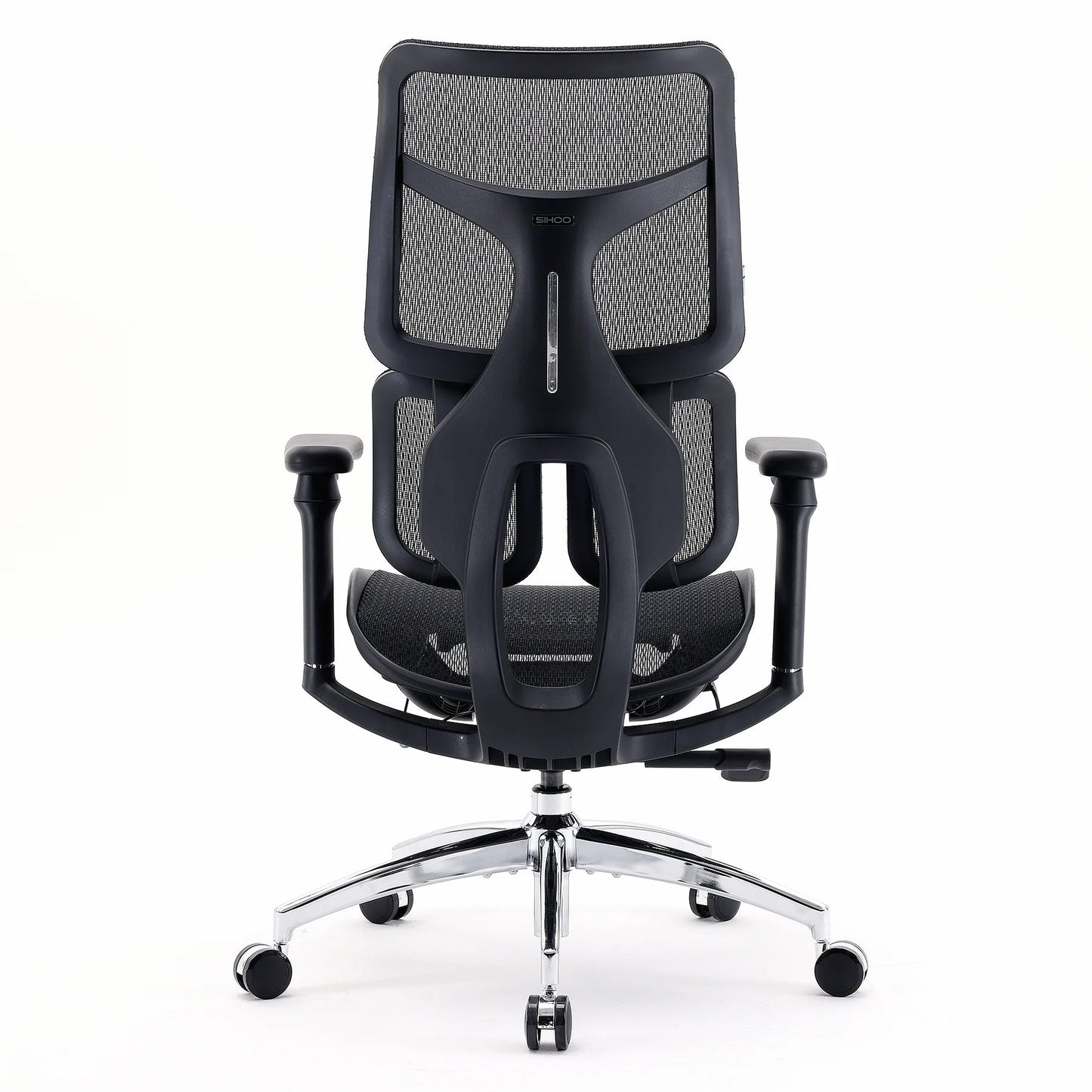 Scaun Ergonomic SIHOO Doro S100 –  Dual Dynamic Lumbar Support – Mesh Respirațional – Backrest Reglabil – 4D Armrests – Recline 135° , Negru
