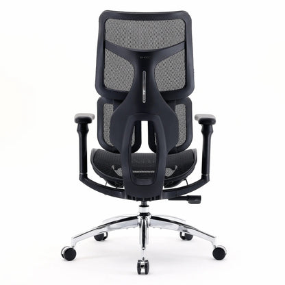 Scaun Ergonomic SIHOO Doro S100 –  Dual Dynamic Lumbar Support – Mesh Respirațional – Backrest Reglabil – 4D Armrests – Recline 135° , Negru