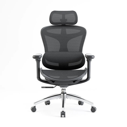 Scaun Ergonomic SIHOO Doro C300 - Self-Adaptive Lumbar Support – Waterfall Seat – 4D Brațe Reglabile – Recline Fluid pentru Productivitate , Negru