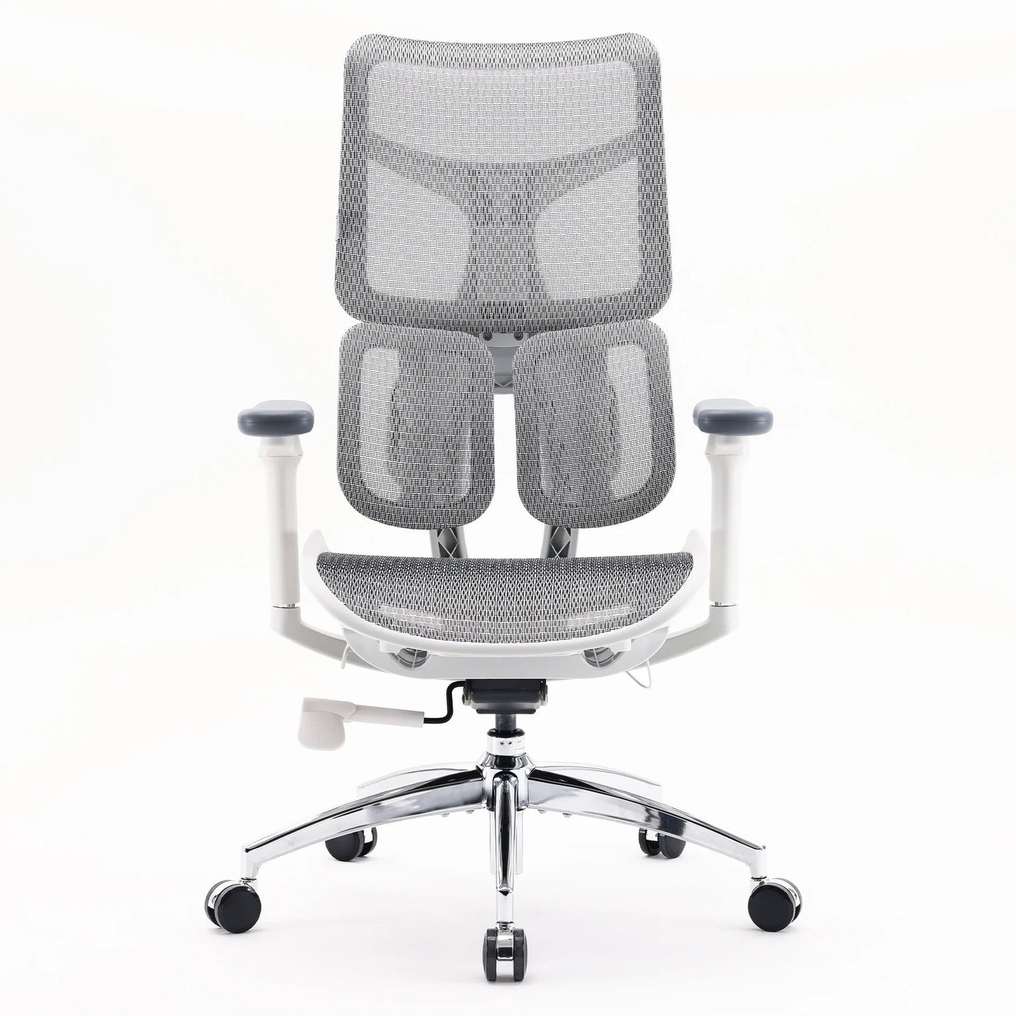 Scaun Ergonomic SIHOO Doro S100 –  Dual Dynamic Lumbar Support – Mesh Respirațional – Backrest Reglabil – 4D Armrests – Recline 135° , Alb