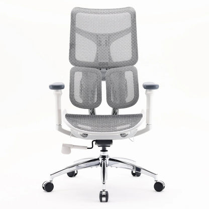 Scaun Ergonomic SIHOO Doro S100 –  Dual Dynamic Lumbar Support – Mesh Respirațional – Backrest Reglabil – 4D Armrests – Recline 135° , Alb