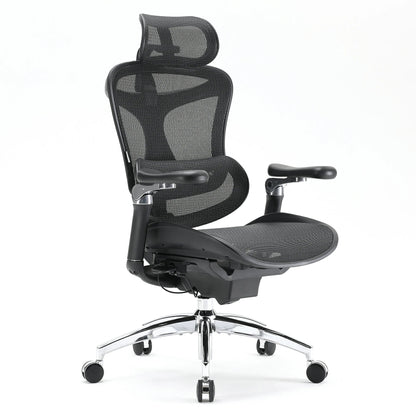 Scaun Ergonomic SIHOO Doro C300 Pro – Dynamic Lumbar Support, Seat Depth Adjustment, 6D Brațe Reglabile – Mesh Respirațional – Suport Postural Premium , Negru