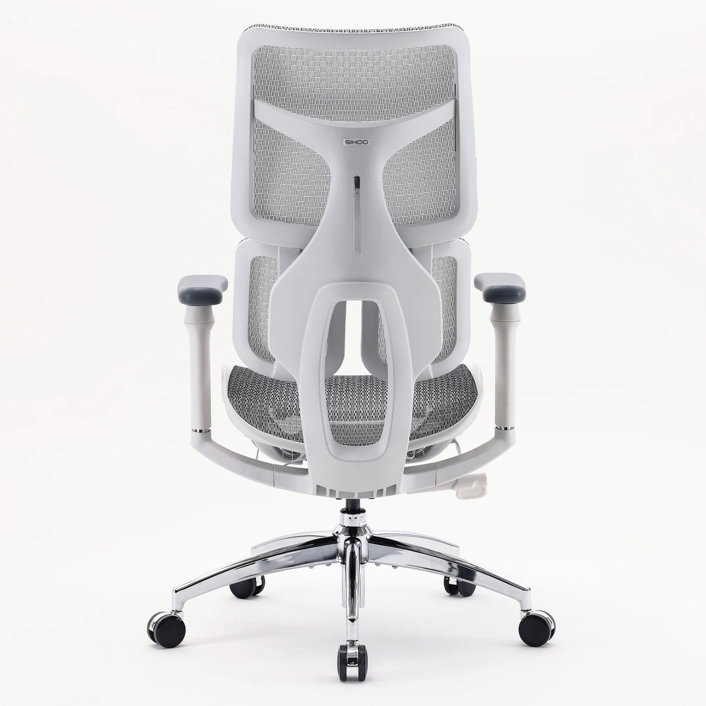 Scaun Ergonomic SIHOO Doro S100 –  Dual Dynamic Lumbar Support – Mesh Respirațional – Backrest Reglabil – 4D Armrests – Recline 135° , Alb