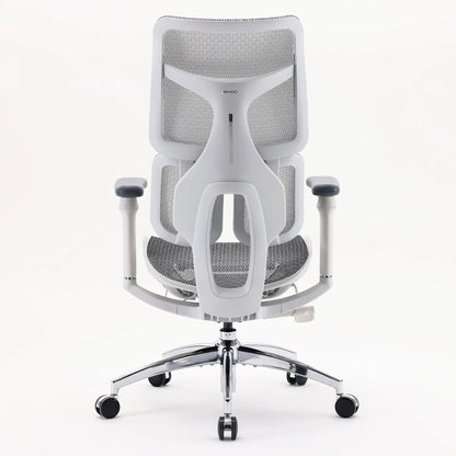 Scaun Ergonomic SIHOO Doro S100 –  Dual Dynamic Lumbar Support – Mesh Respirațional – Backrest Reglabil – 4D Armrests – Recline 135° , Alb