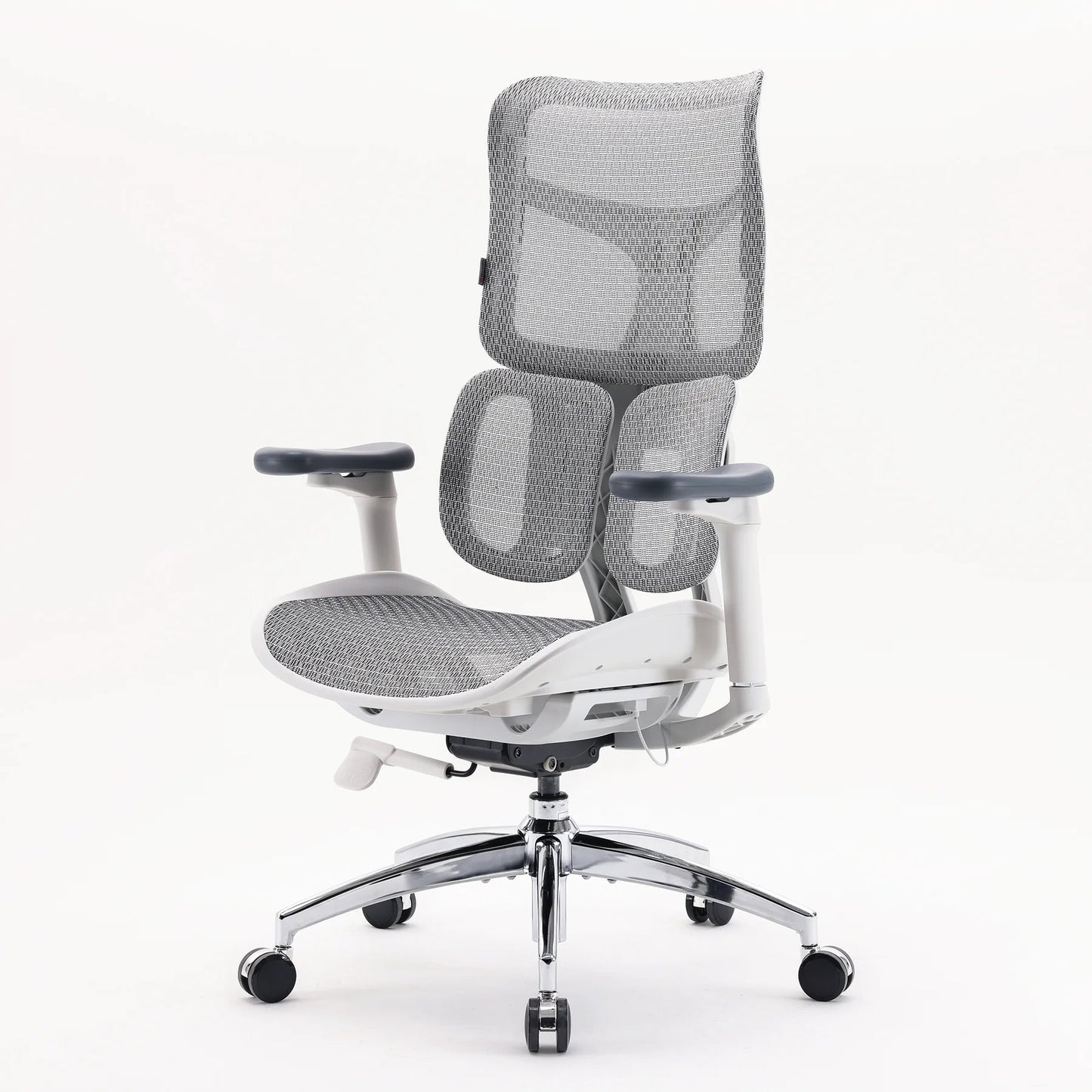 Scaun Ergonomic SIHOO Doro S100 –  Dual Dynamic Lumbar Support – Mesh Respirațional – Backrest Reglabil – 4D Armrests – Recline 135° , Alb