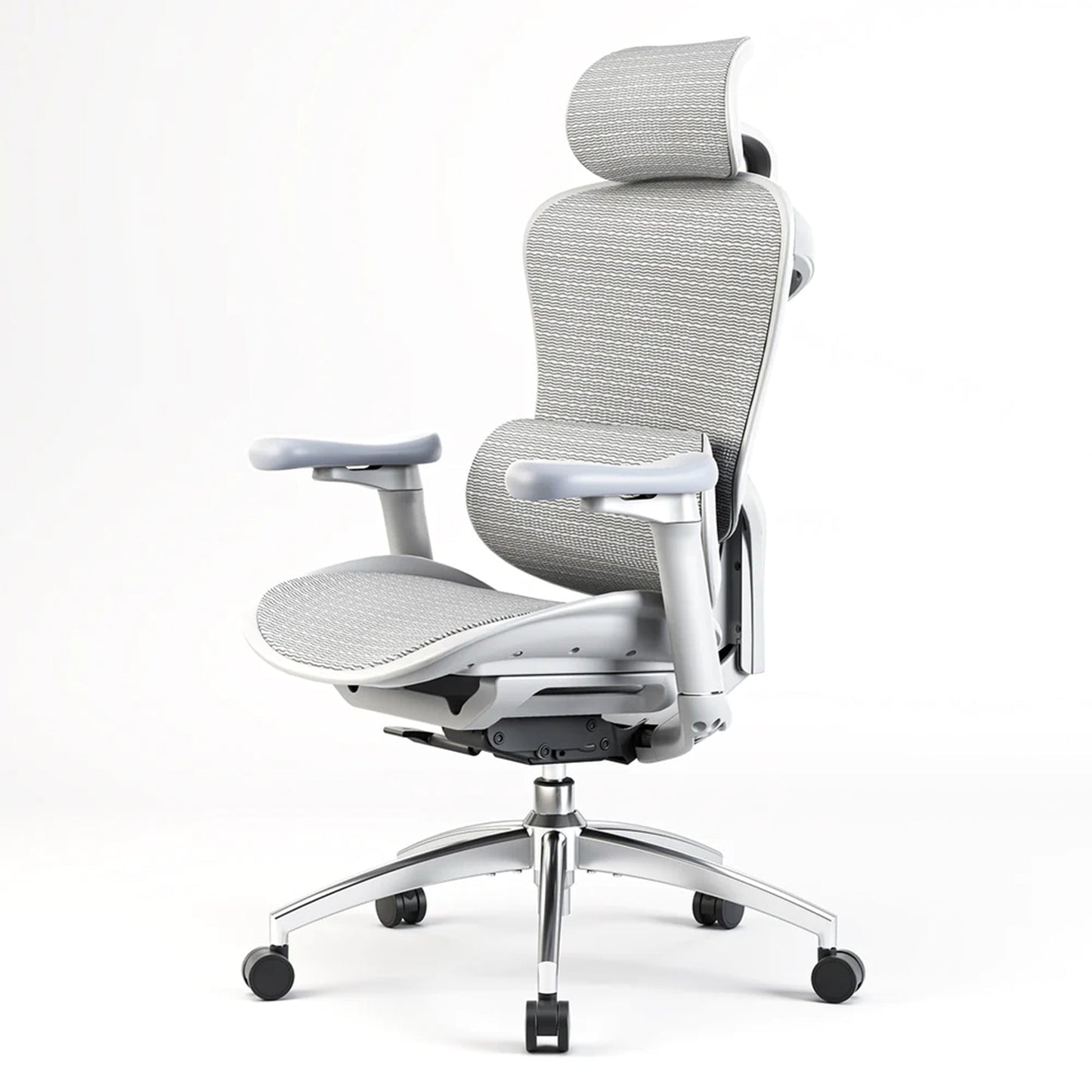 Scaun Ergonomic SIHOO Doro C300 - Self-Adaptive Lumbar Support – Waterfall Seat – 4D Brațe Reglabile – Recline Fluid pentru Productivitate , Alb