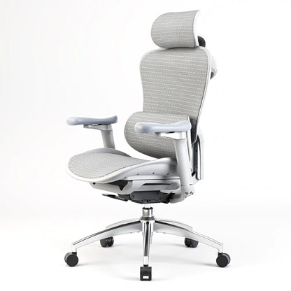 Scaun Ergonomic SIHOO Doro C300 - Self-Adaptive Lumbar Support – Waterfall Seat – 4D Brațe Reglabile – Recline Fluid pentru Productivitate , Alb