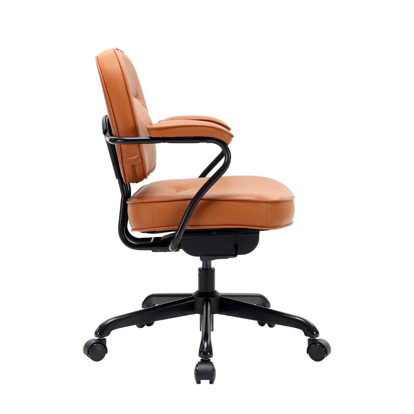 Scaun de Lux SIHOO L3 Mid Century – Faux Leather, Backrest Reglabil 3 Nivel, Seat Depth Adjustment, Recline 125° , Maro