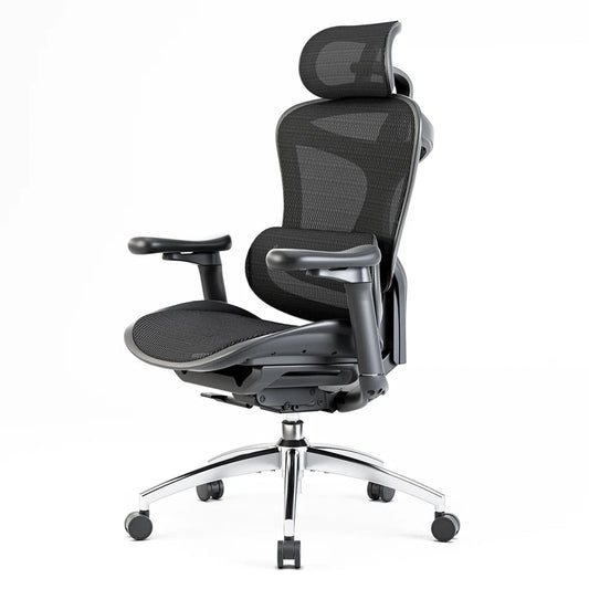 Scaun Ergonomic SIHOO Doro C300 - Self-Adaptive Lumbar Support – Waterfall Seat – 4D Brațe Reglabile – Recline Fluid pentru Productivitate , Negru