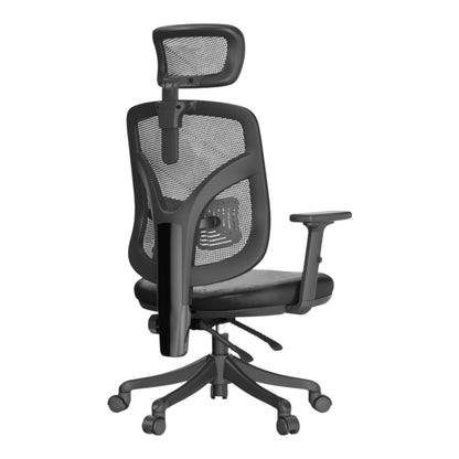 Scaun Ergonomic SIHOO M56 V1 - Ultra Wide Adaptive Lumbar Support, 3D Headrest & Armrests, Mesh Respirabil , Negru