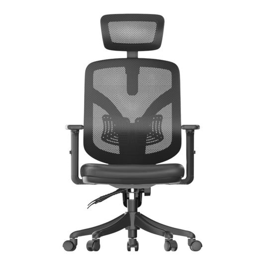 Scaun Ergonomic SIHOO M56 V1 - Ultra Wide Adaptive Lumbar Support, 3D Headrest & Armrests, Mesh Respirabil , Negru
