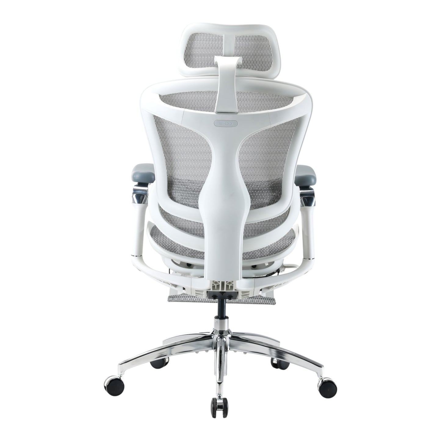 Scaun Ergonomic SIHOO Doro C300 Pro – Dynamic Lumbar Support, Seat Depth Adjustment, 6D Brațe Reglabile – Mesh Respirațional – Suport Postural Premium  - Cu suport de picioare , Alb