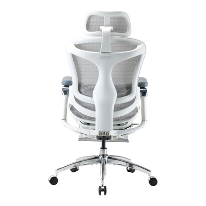 Scaun Ergonomic SIHOO Doro C300 Pro – Dynamic Lumbar Support, Seat Depth Adjustment, 6D Brațe Reglabile – Mesh Respirațional – Suport Postural Premium  - Cu suport de picioare , Alb