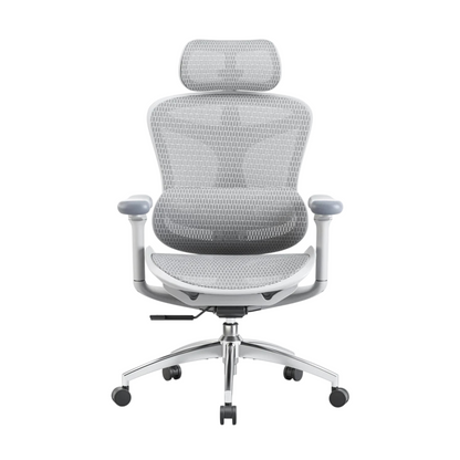 Scaun Ergonomic SIHOO Doro C300 - Self-Adaptive Lumbar Support – Waterfall Seat – 4D Brațe Reglabile – Recline Fluid pentru Productivitate , Alb