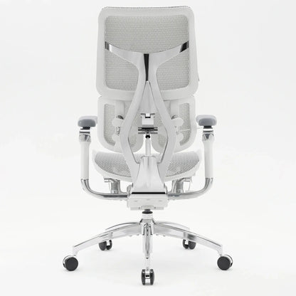 Scaun Ergonomic Premium SIHOO Doro S300  Anti Gravity Recline, Dual Dynamic Lumbar Support, Mesh Italian Velvet , Alb
