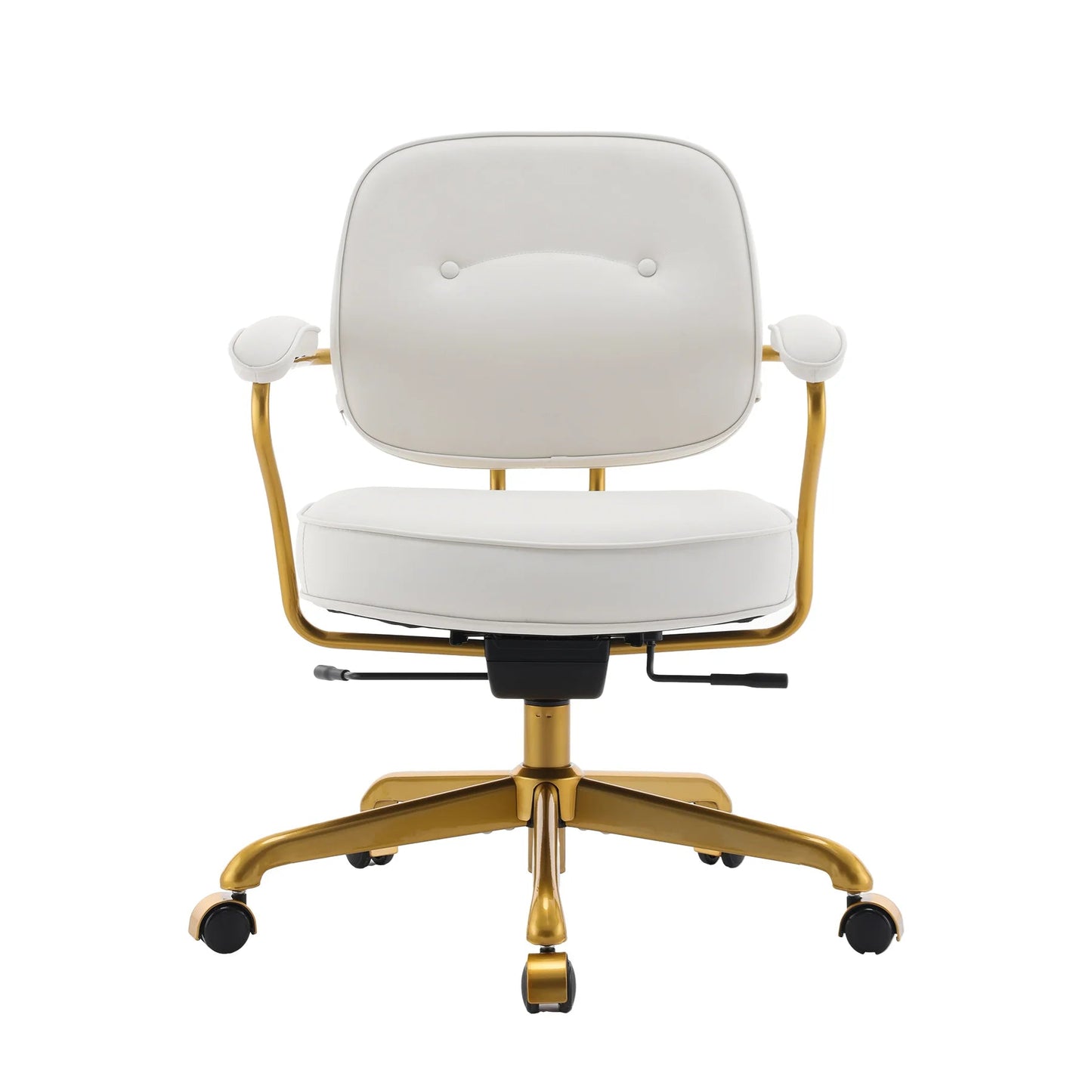 Scaun de Lux SIHOO L3 Mid Century – Faux Leather, Backrest Reglabil 3 Nivel, Seat Depth Adjustment, Recline 125° , Alb